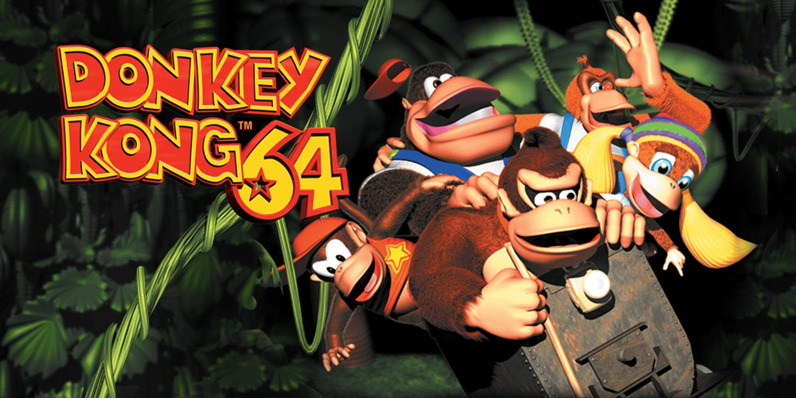 Donkey Kong 64 cover art with characters