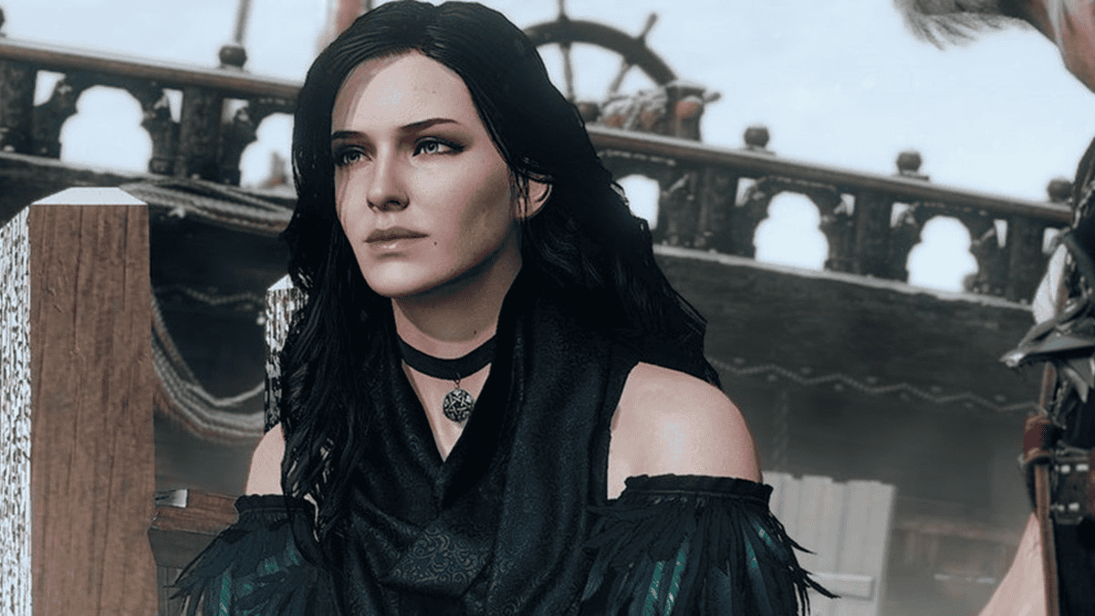 Yennefer casting a powerful spell amid court intrigue