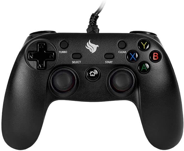 Wired USB gamepad with DualShock-style layout