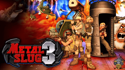 Metal Slug 3 promotional image with alien-themed scenes