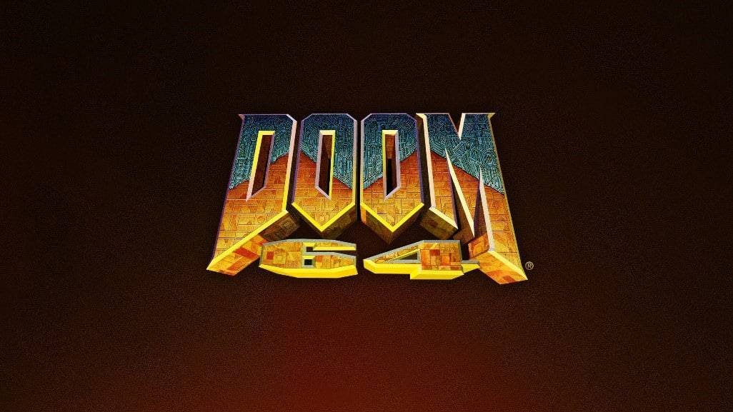 Doom 64 artwork showing a demon-filled corridor