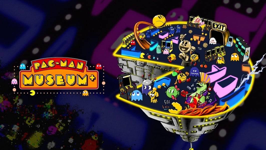 PAC‑MAN Museum+ promotional collage featuring several PAC‑MAN titles