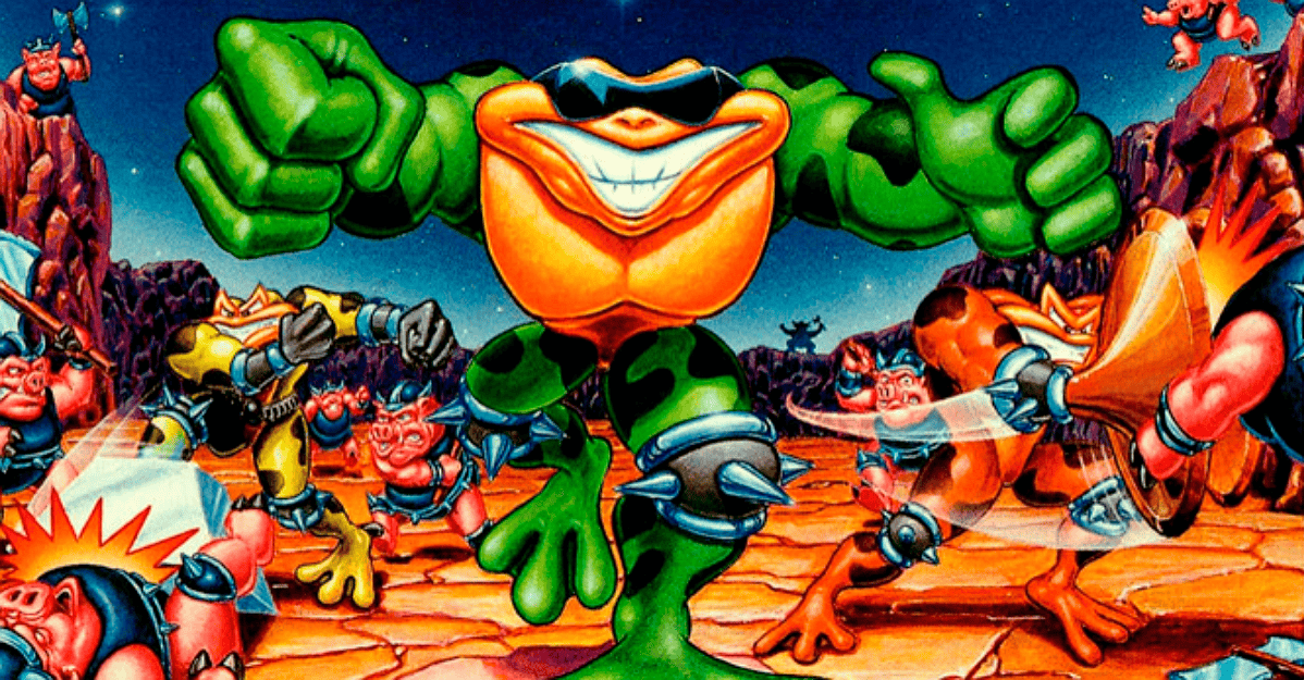 Battletoads box art featuring the game's heroes