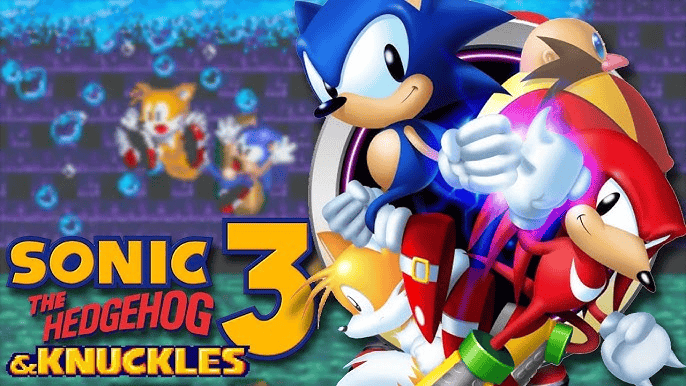 Sonic the Hedgehog 3 on Sega Genesis, featuring Knuckles