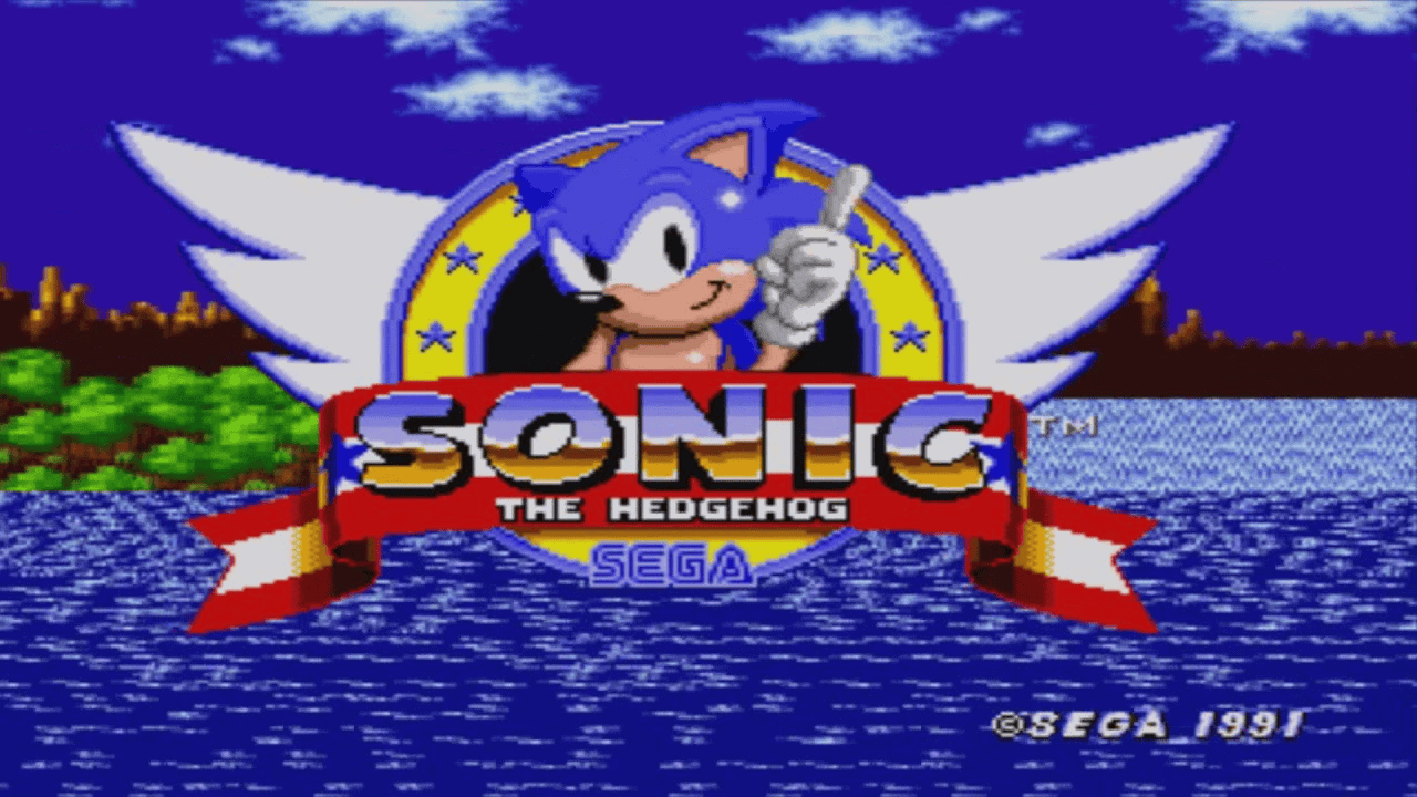 The original Sonic the Hedgehog (1991) on Sega Genesis