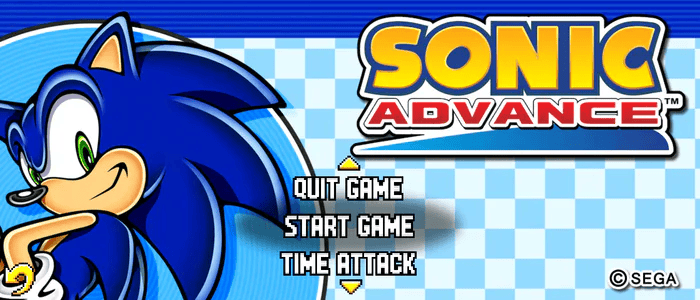 Sonic Advance on Game Boy Advance with updated 2D visuals