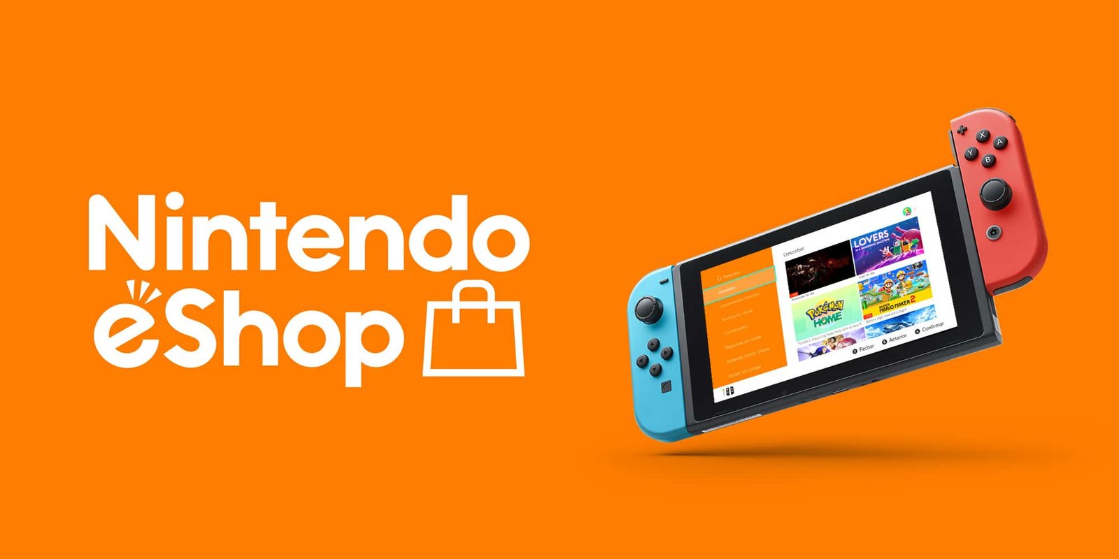 Nintendo Switch displaying the eShop interface