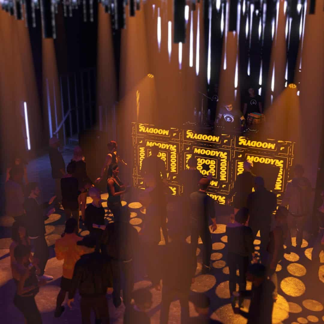 Underground nightclub interior at the Diamond Casino and Resort