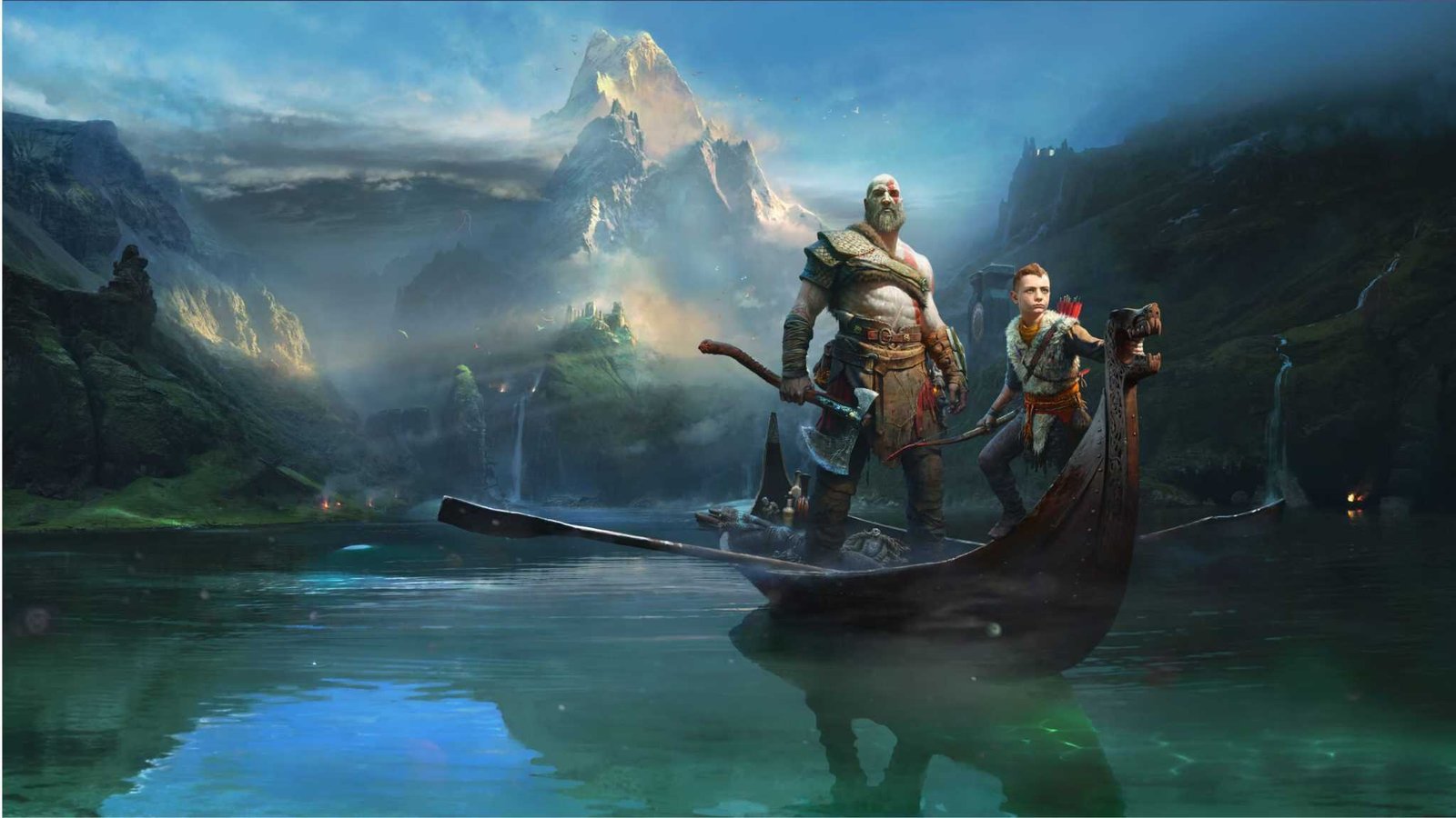 Kratos in God of War (2018) promotional art