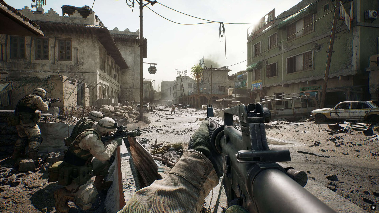 Soldiers in combat