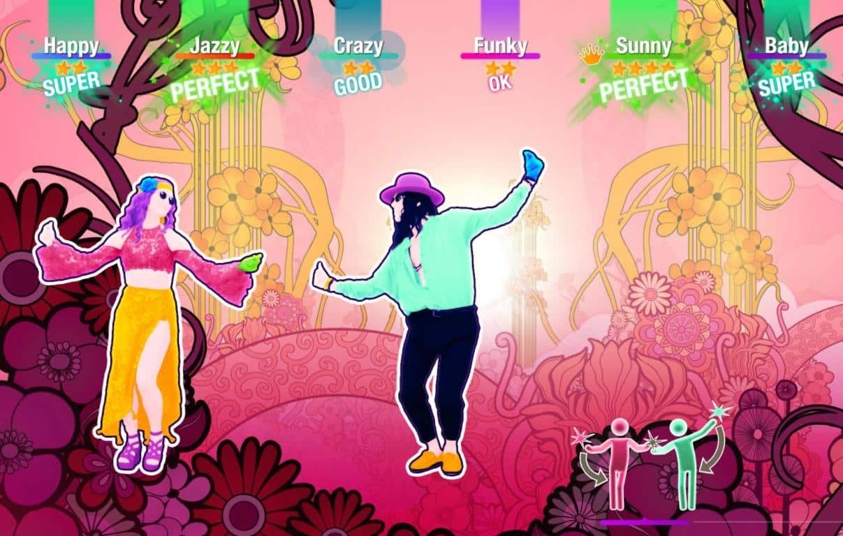 Just Dance 2021 dancers performing on-screen
