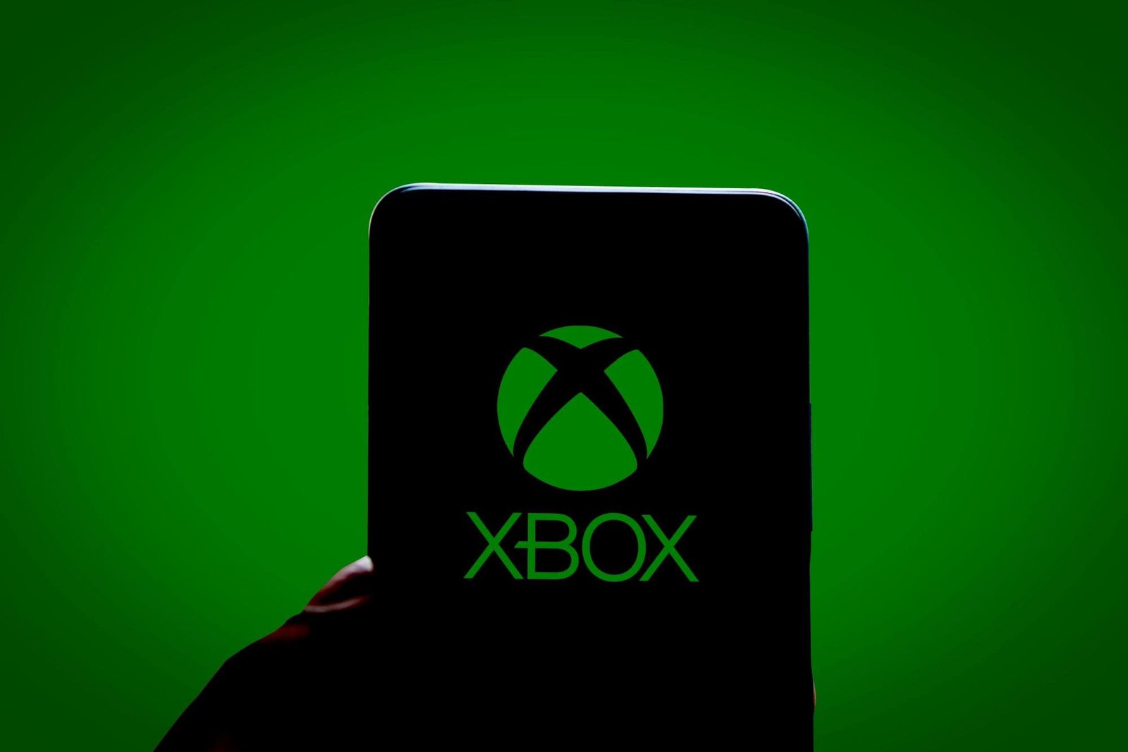 Xbox logo on a dark background