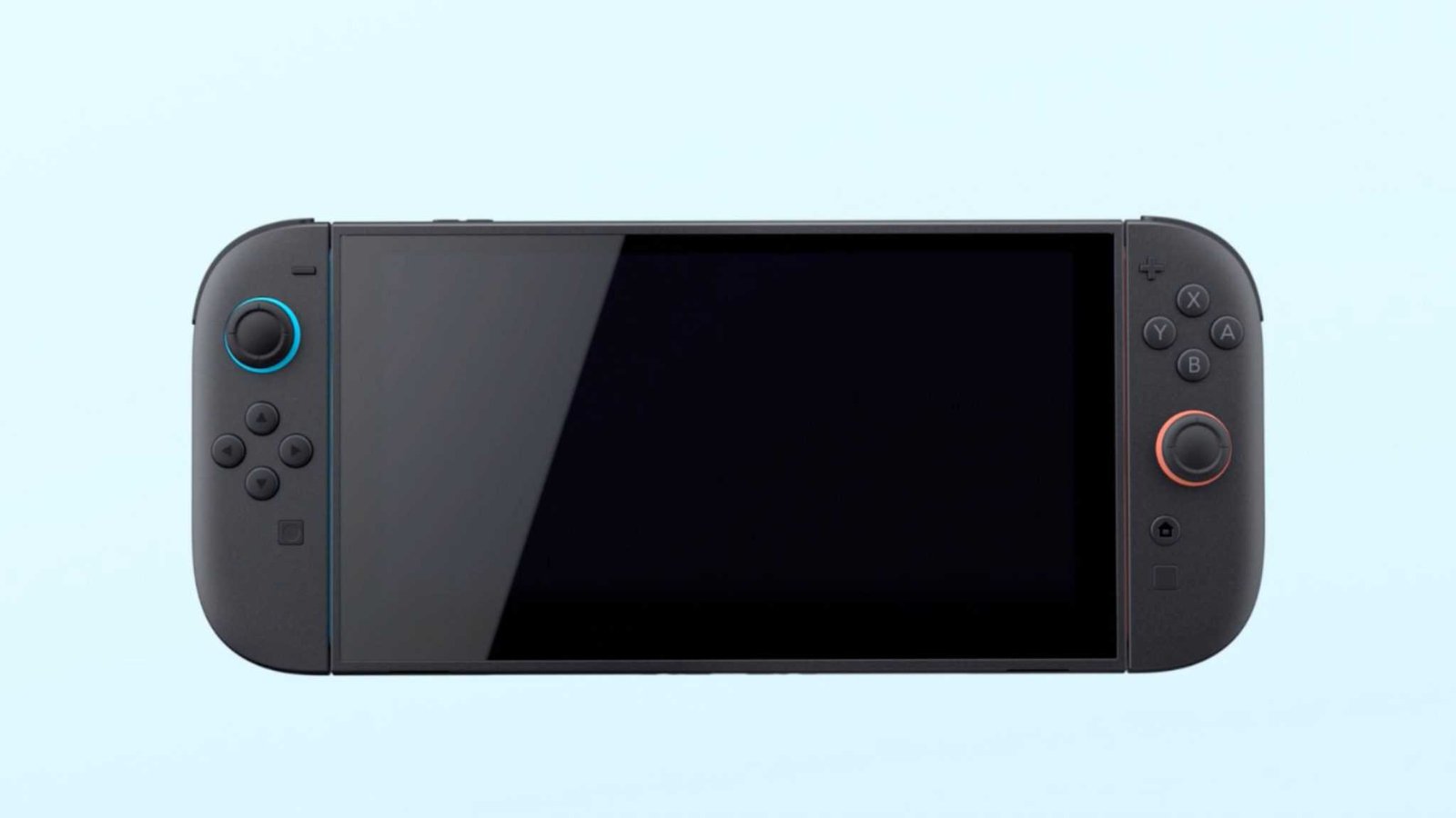 Switch 2 unit pictured from angle showing controllers and dock