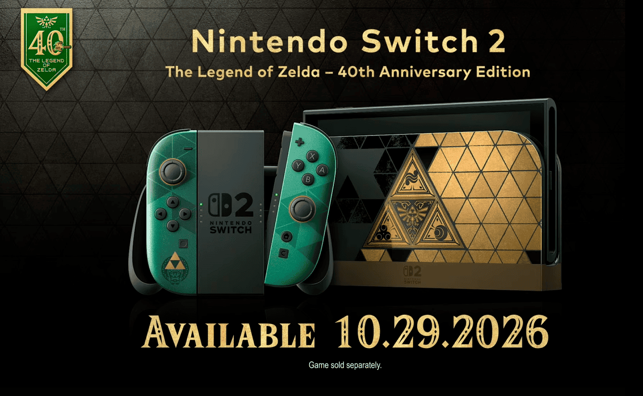 Special-edition Switch 2 console themed after The Legend of Zelda