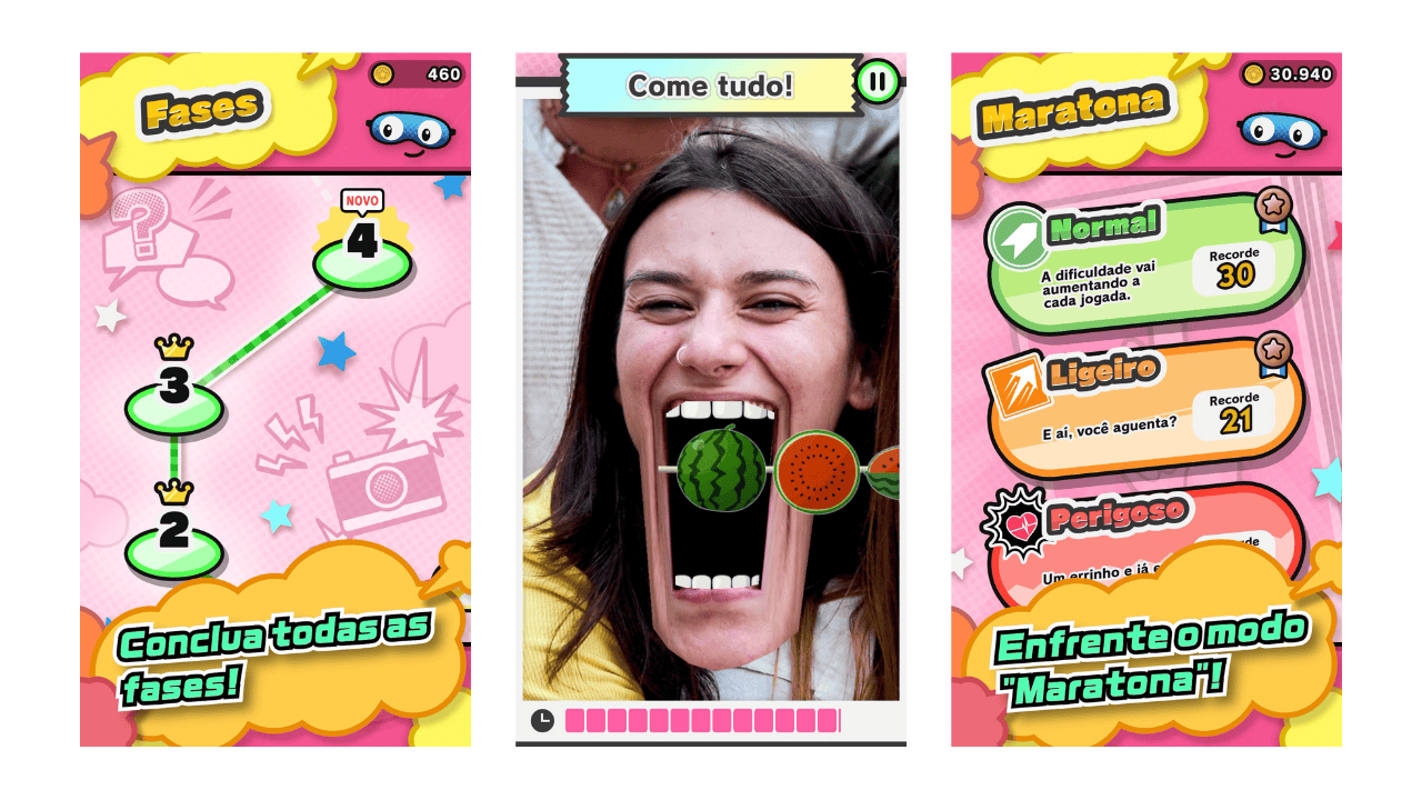 Interface showing Pictonico! gameplay modes and stage selection