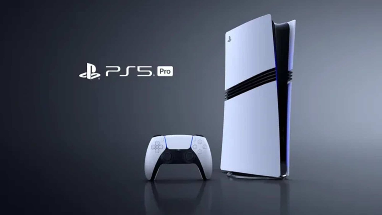 PS5 Pro without disc drive shown from the front