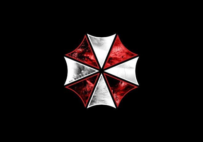 Umbrella Corporation logo and early series imagery