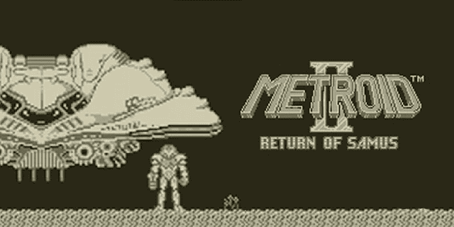 Metroid II: Return of Samus exploration scene