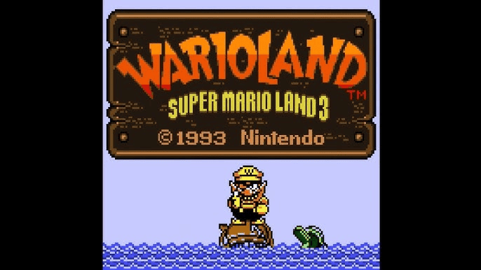 Wario Land: Super Mario Land 3 gameplay and treasure screen