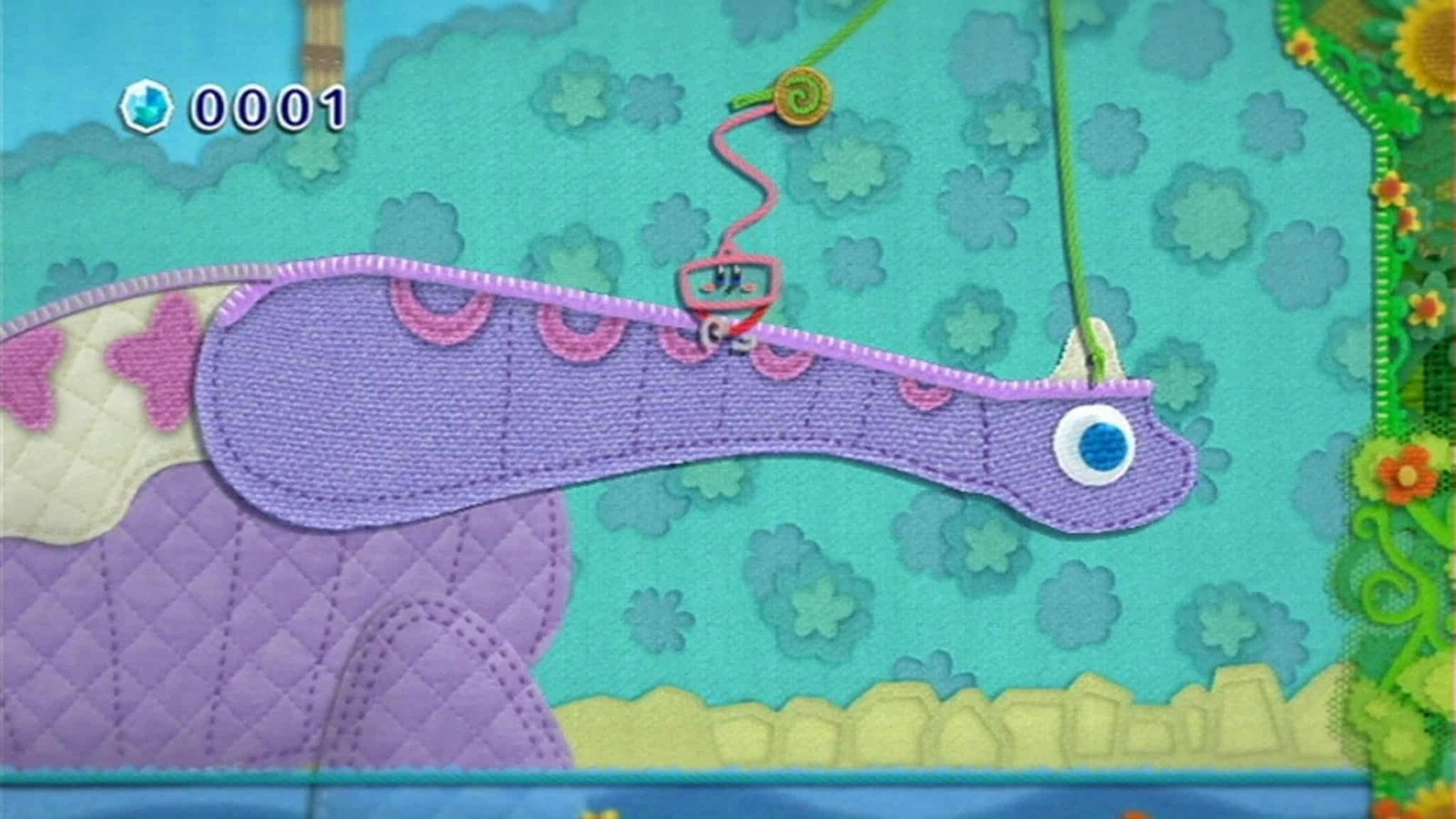 Textile-styled Kirby and handcrafted environments from a side-scroller