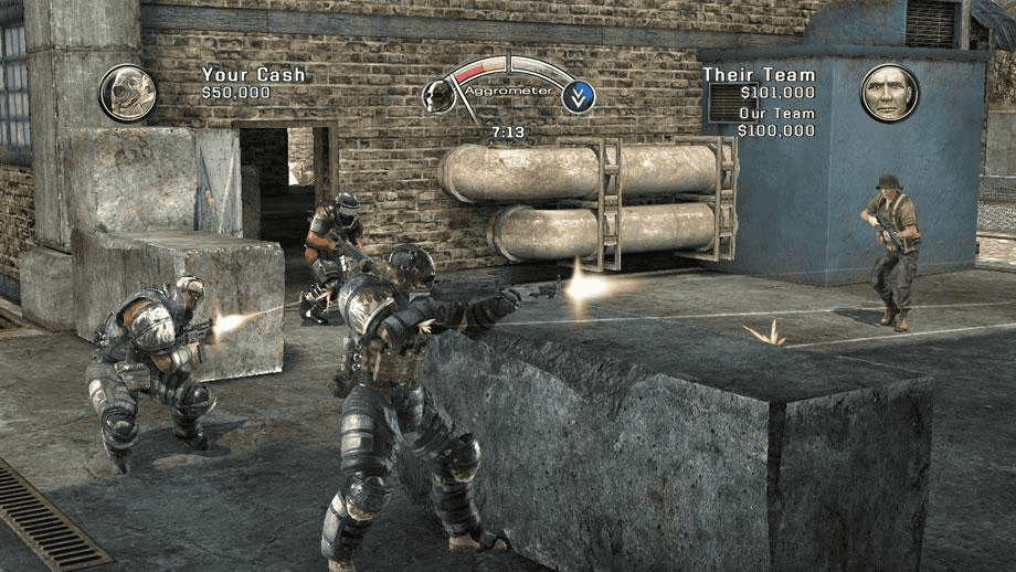 Two mercenaries preparing for a coordinated mission