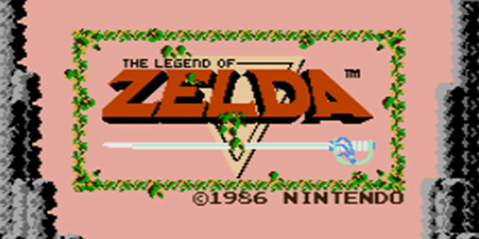 The Legend of Zelda cartridge art and overworld map