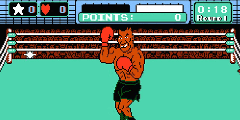Punch-Out!! ring action with Little Mac facing an opponent