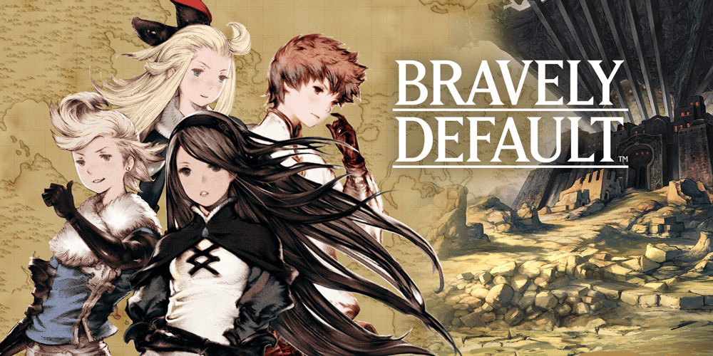 Bravely Default battle screen illustrating Brave/Default mechanics