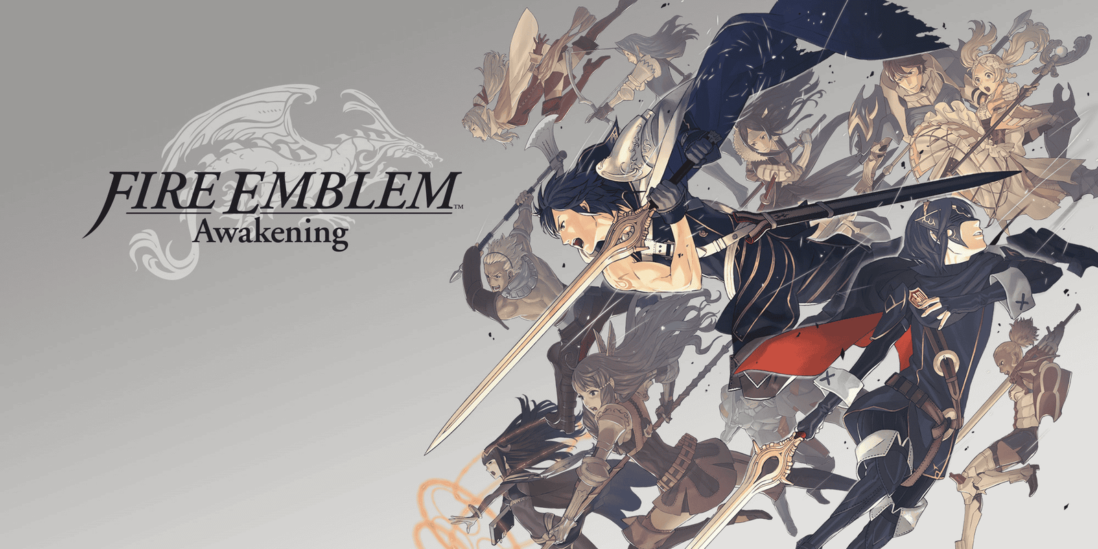 Fire Emblem Awakening characters in battle formation on 3DS