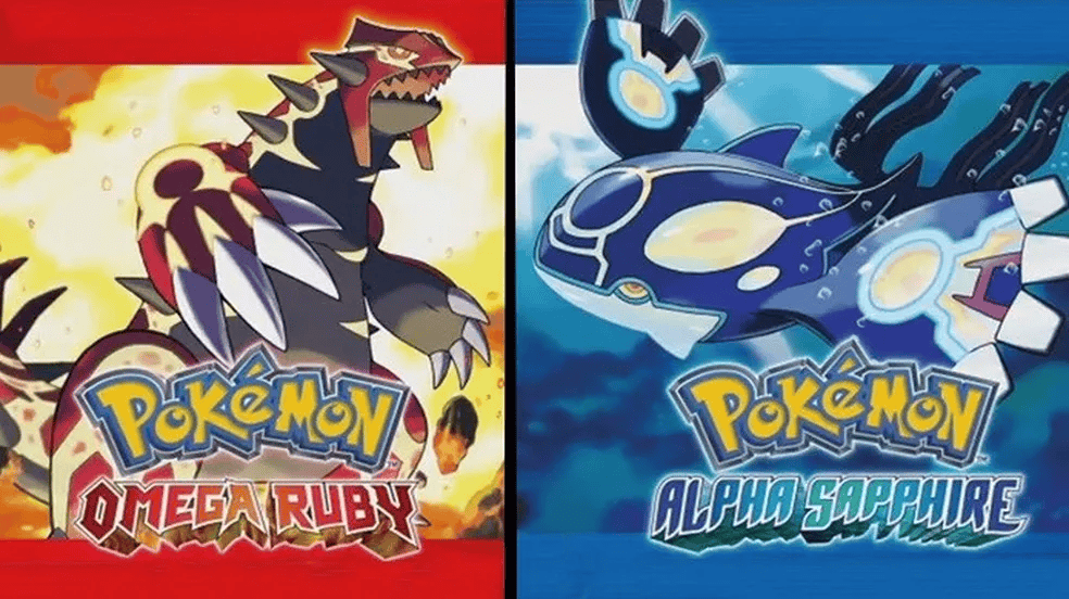 Cover art for Pokémon Omega Ruby and Alpha Sapphire