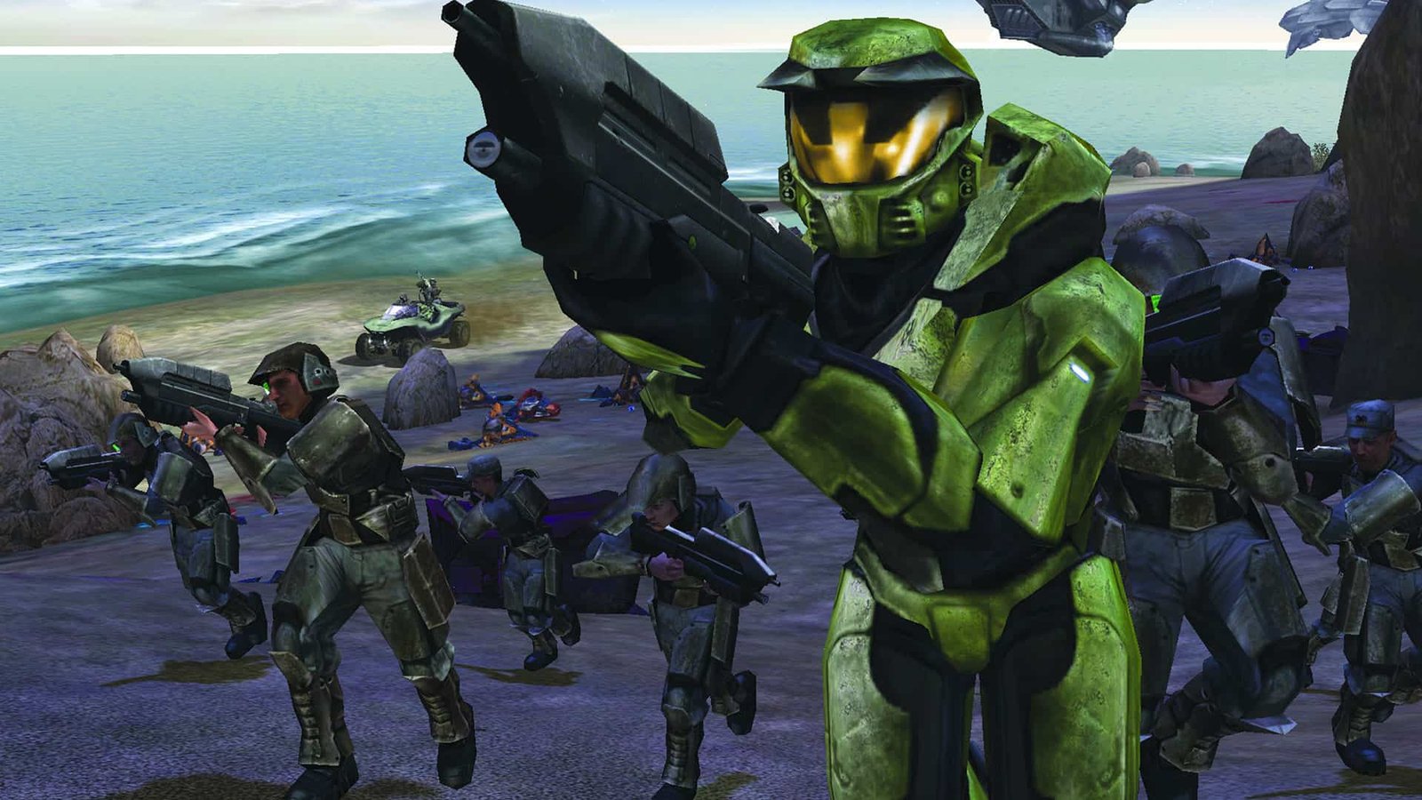 Halo: Combat Evolved box art showing Master Chief and the game logo