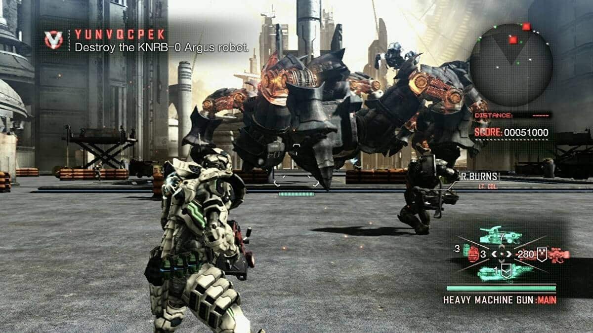 High-energy action image from Vanquish showing fast-paced movement