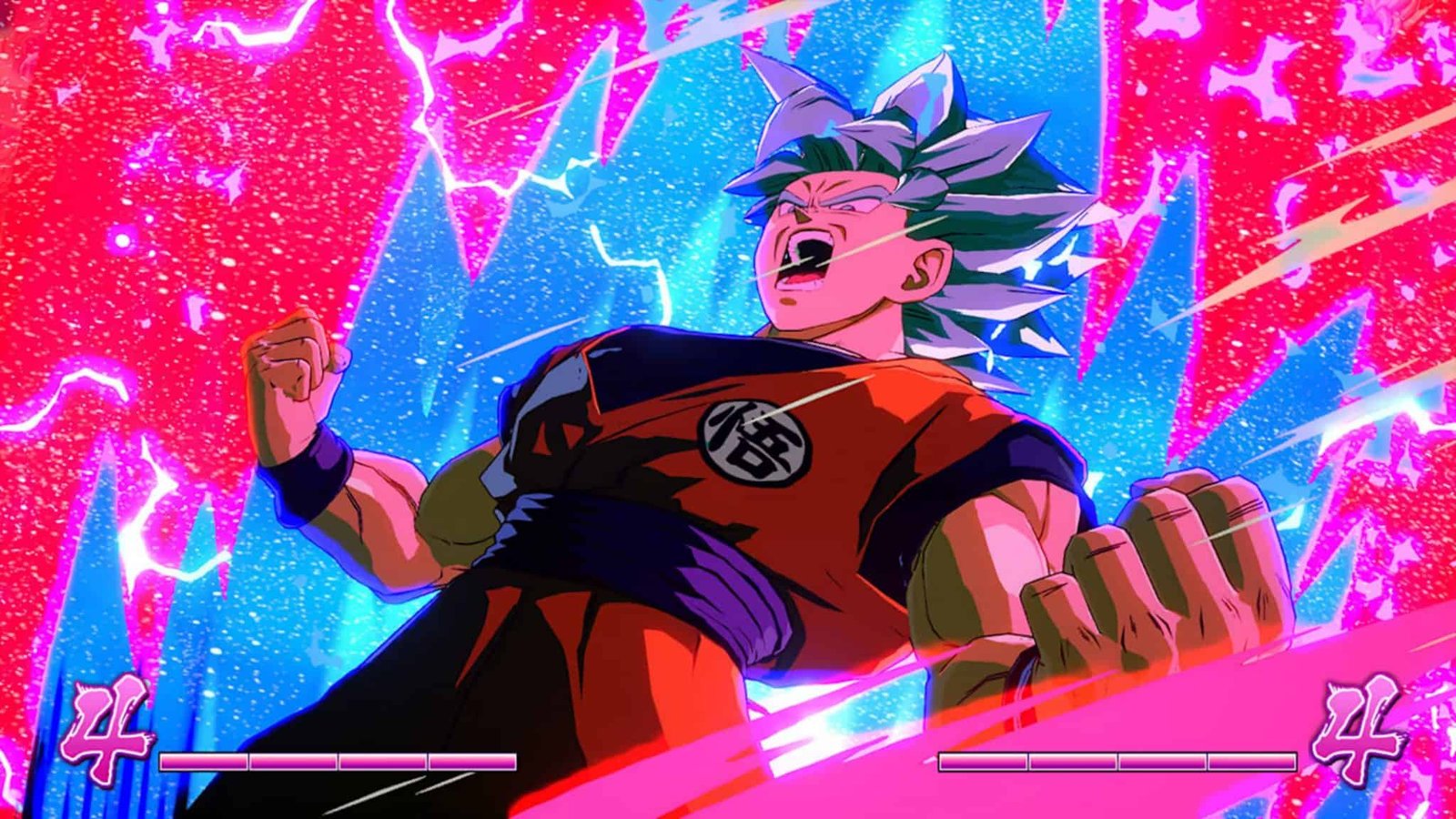 Dragon Ball characters executing a dramatic combo in battle