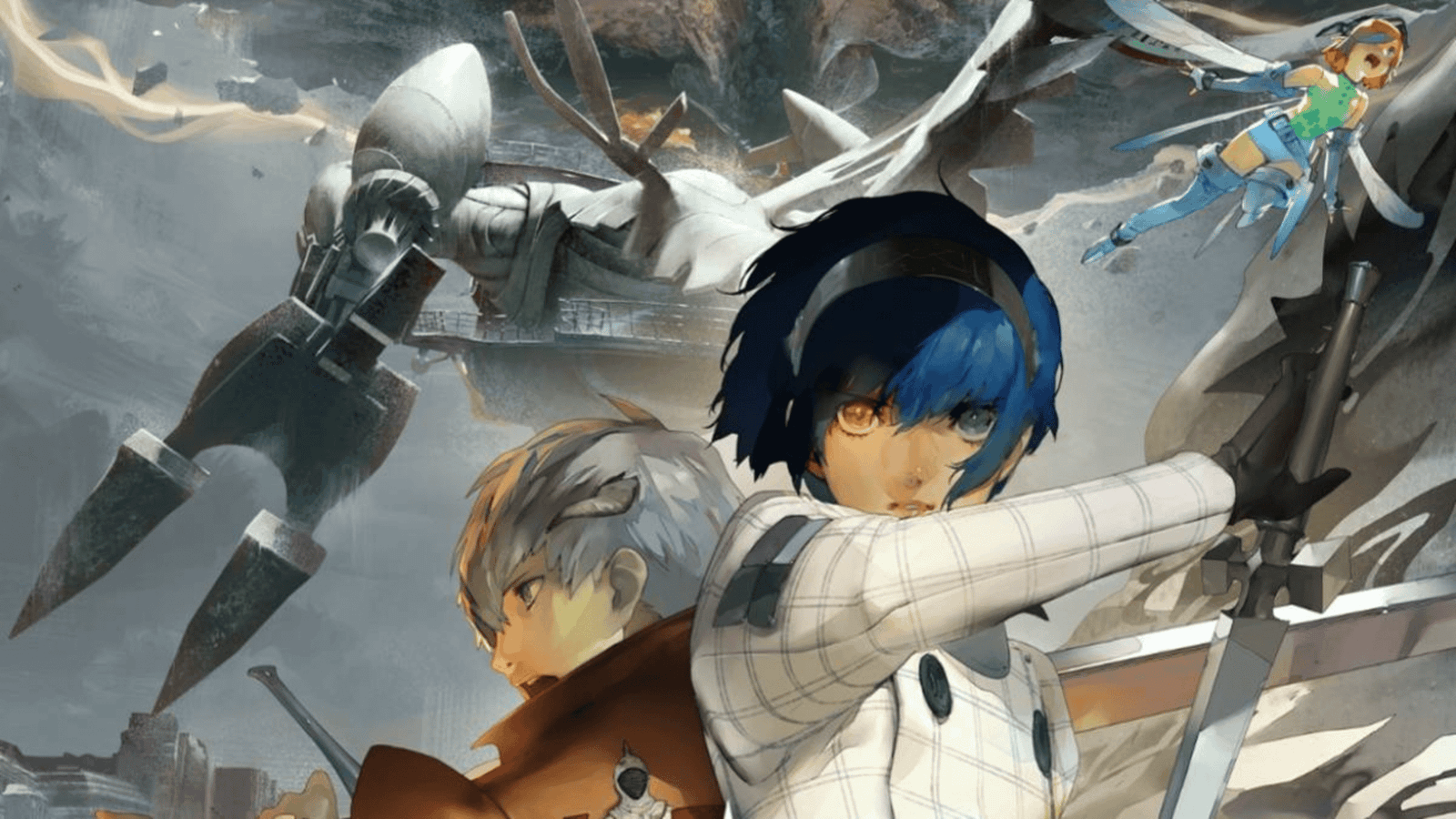 Metaphor: ReFantazio logo and art with fantasy characters