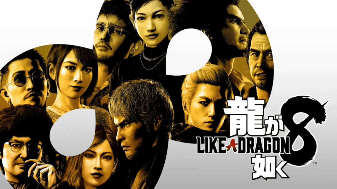Key art for Like a Dragon: Infinite Wealth featuring main characters