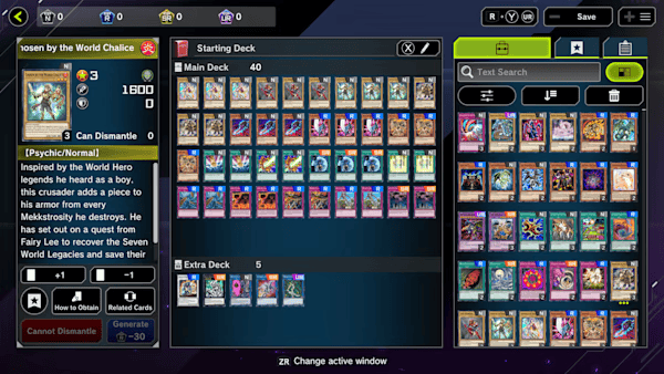 Console gameplay image related to card games