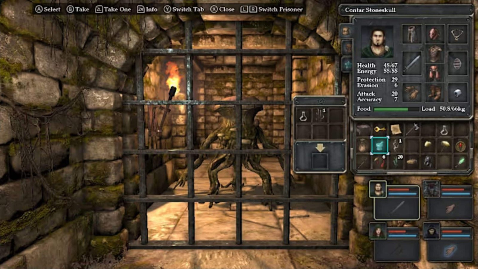 Grid-based dungeon exploration in Legend of Grimrock