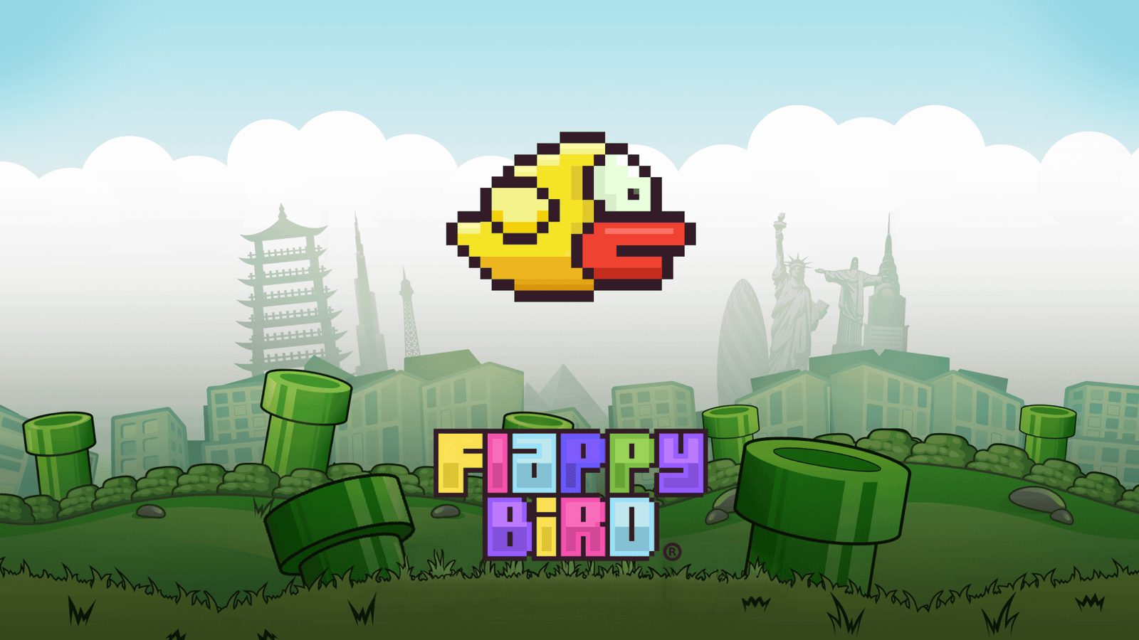 The Flappy Bird character against a plain background