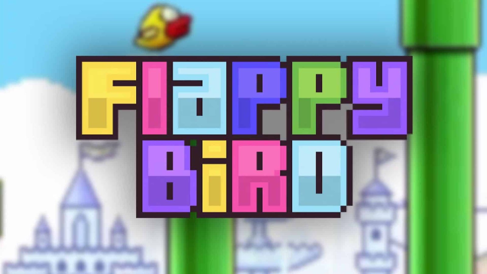 The Flappy Bird game screen