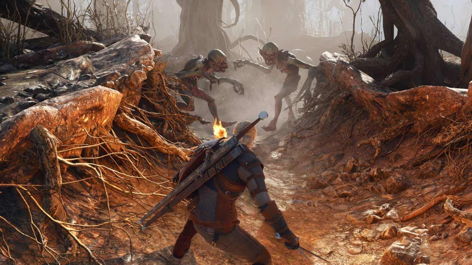 Combat scene showing the new dynamic camera and close-up finishers