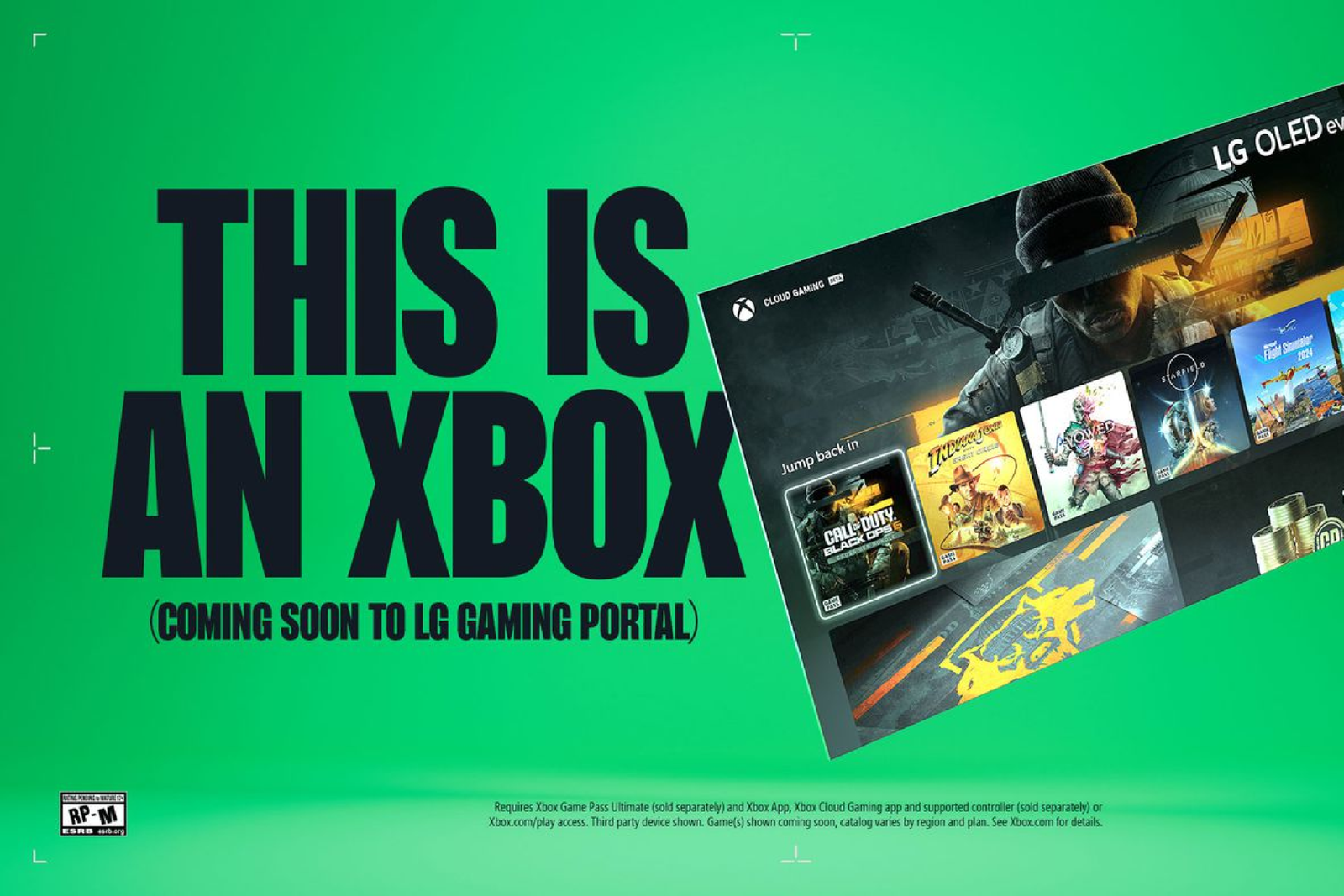 Xbox Cloud Gaming coming to select LG Smart TVs in 2025
