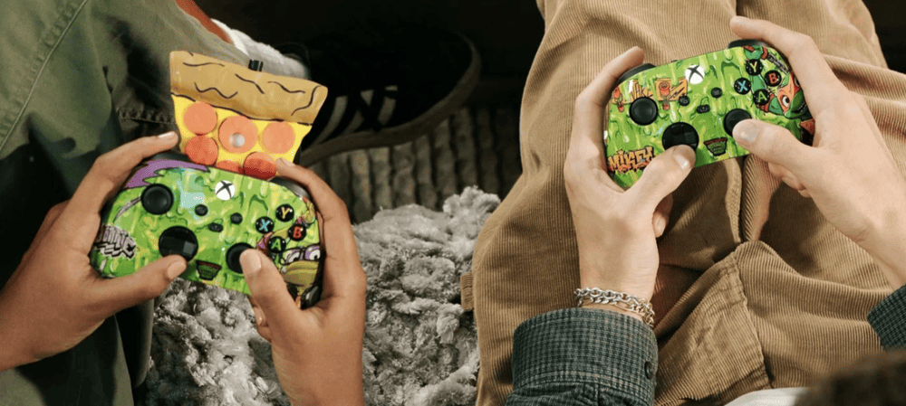 Pizza-scented Xbox controllers in four Turtle-themed designs