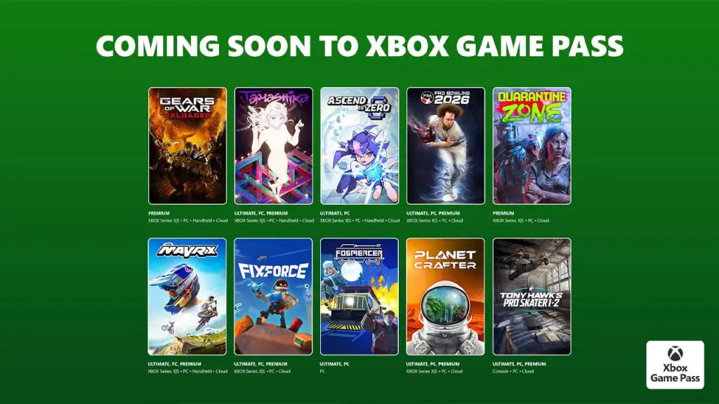Collage of July Game Pass titles and release dates