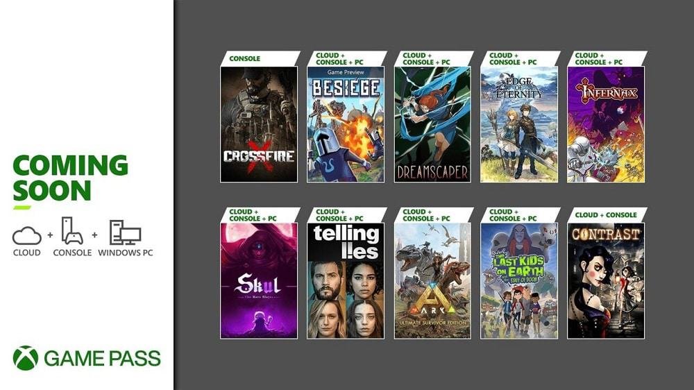Xbox Game Pass logo with February game lineup