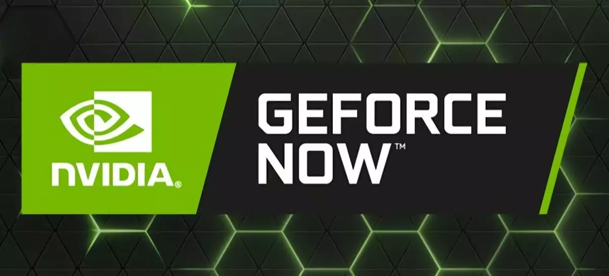 Nvidia GeForce Now logo on a monitor