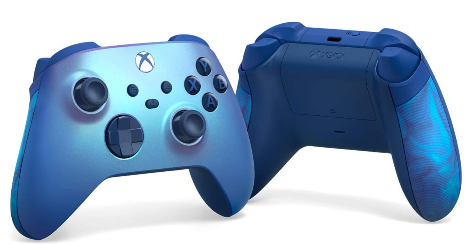 Close-up of the controller’s textured, rubberized side grips
